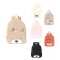Best-selling cross-border corduroy backpack, student casual cartoon backpack, large capacity, cute bear backpack, plush bag