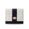 New women's short wallet, fresh-looking, floral print, PU clasp, zippered, multifunctional, student coin purse.