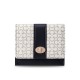 New women's short wallet, fresh-looking, floral print, PU clasp, zippered, multifunctional, student coin purse. New women's short wallet, fresh-looking, floral print, PU clasp, zippered, multifunctional, student coin purse.
