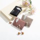 Pruti's new women's short wallet, Korean print, zipper, leaf clasp, student wallet with large capacity