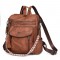 New 2025 retro spring cross-border trendy PU women's bags, multi-functional women's backpacks wholesale