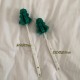 Cartoon Christmas tree cup brush, creative retractable pine sponge long-handled cup brush, bottle brush, convenient and hangable for home use.
