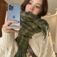 New Year red plaid scarves for women, Korean-style shawls, thickened, warm winter, imitation cashmere plaid scarves, wholesale New Year red plaid scarves for women, Korean-style shawls, thickened, warm winter, imitation cashmere plaid scarves, wholesale