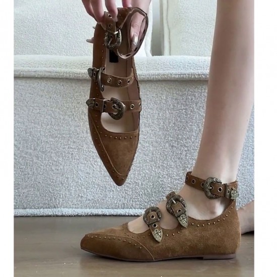 2025 Spring/Summer New Women's Large-Shaped Boots, Slimming, Block-Heeled, Pointed-Toe, Belt-Buckle, Pleated Boots 2025 Spring/Summer New Women's Large-Shaped Boots, Slimming, Block-Heeled, Pointed-Toe, Belt-Buckle, Pleated Boots