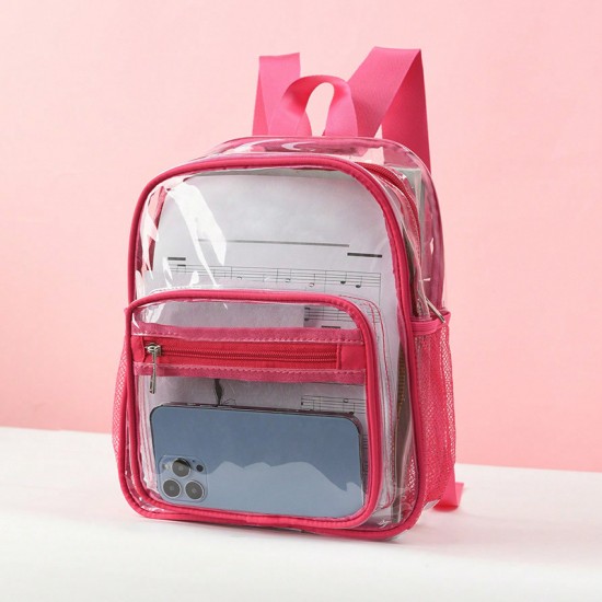 Cross-border transparent backpack, new summer casual PVC backpack, jelly bag, large capacity, transparent student backpack Cross-border transparent backpack, new summer casual PVC backpack, jelly bag, large capacity, transparent student backpack