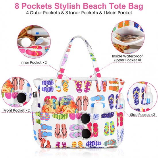 Feihong cross-border Large-capacity mesh beach bag, multifunctional travel single-shoulder swimsuit storage bag Feihong cross-border Large-capacity mesh beach bag, multifunctional travel single-shoulder swimsuit storage bag