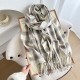 Gentle, luxurious plaid scarf for women in autumn and winter, with a dry rose pink faux cashmere tassel, wholesale. Gentle, luxurious plaid scarf for women in autumn and winter, with a dry rose pink faux cashmere tassel, wholesale.