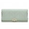 Prettyzys/Pretty's new women's long wallet, a stylish, foldable, PU, ​​small, and fresh clutch.