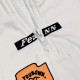 Motorcycle chick-inspired lettering print long-sleeved top. Sexy, slim-fitting, European and American streetwear zippered short T-shirt for women
