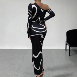 European and American fashion: sexy midi skirts, elegant contrasting halter tops for summer, slimming and flattering.