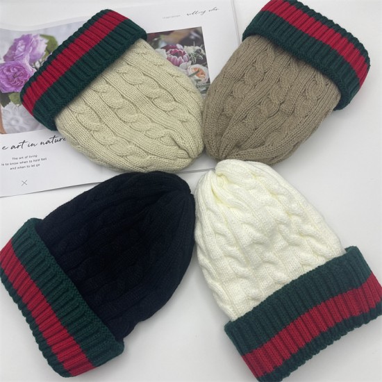 Amazon acrylic beanies, glossy knitted hats, European and American autumn and winter pullover hats for men and women, candy-colored hats