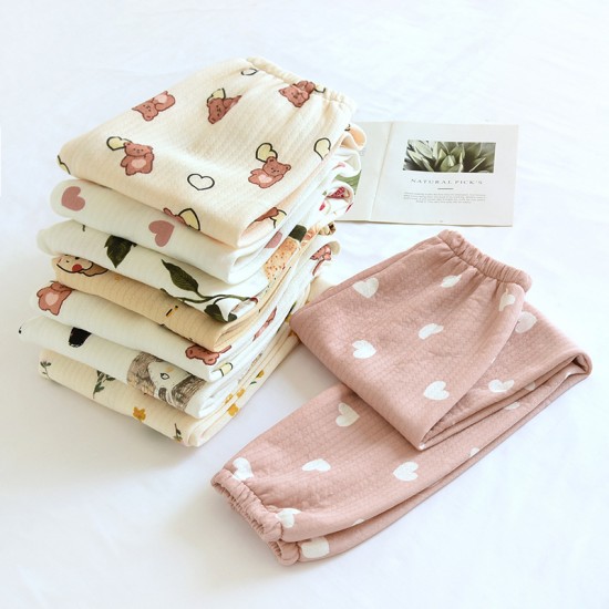 Adjustable, fleece-lined, thickened flannel maternity pajamas for autumn and winter, maternity warm pants, loose loungewear. Adjustable, fleece-lined, thickened flannel maternity pajamas for autumn and winter, maternity warm pants, loose loungewear.