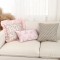 Cross-border Nordic INS retro striped polyester-cotton yarn-dyed jacquard throw pillows, vintage tassel tassel sofa cushions.