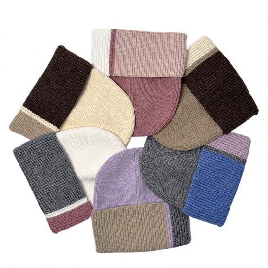 New European and American cross-border beanie Colorful knitted hats for women, versatile and warm, autumn and winter, stylish and simple wool hats. New European and American cross-border beanie Colorful knitted hats for women, versatile and warm, autumn and winter, stylish and simple wool hats.