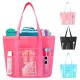 Portable beach bag, bath bag, foldable mesh beach bag, fitness and swimming bag, large-capacity portable bag Portable beach bag, bath bag, foldable mesh beach bag, fitness and swimming bag, large-capacity portable bag