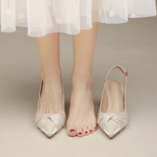 Women's shoes, 2024 summer new models, versatile square-toed open-toed rhinestone mid-heeled flip-flops, influencer sandals, and half-slip flip-flops.