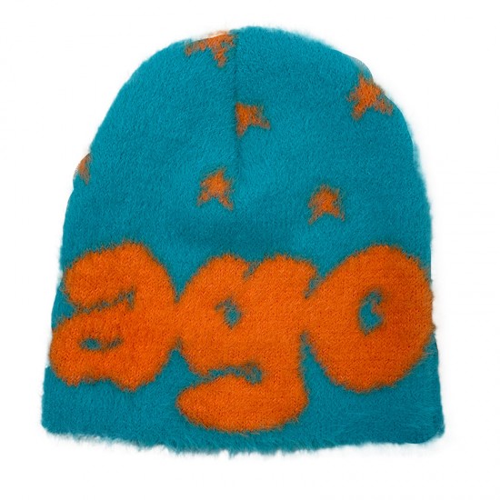 New cross-border boutique, niche two-tone faux mink wool hats, European and American personalized jacquard knitted hats, autumn and winter warm hats. New cross-border boutique, niche two-tone faux mink wool hats, European and American personalized jacquard knitted hats, autumn and winter warm hats.