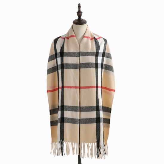 Plaid scarves for women, 2025 Fall/Winter imitation cashmere scarves, mid-length warm scarves, and shawls, sweet Japanese and Korean scarves wholesale Plaid scarves for women, 2025 Fall/Winter imitation cashmere scarves, mid-length warm scarves, and shawls, sweet Japanese and Korean scarves wholesale