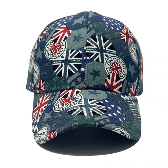 New cross-border Union Jack graffiti baseball hats, fashionable European and American Union Jack hats for men and women New cross-border Union Jack graffiti baseball hats, fashionable European and American Union Jack hats for men and women