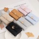 New women's short wallet, soft wallet, simple, multifunctional card holder, wallet, and student coin purse. New women's short wallet, soft wallet, simple, multifunctional card holder, wallet, and student coin purse.