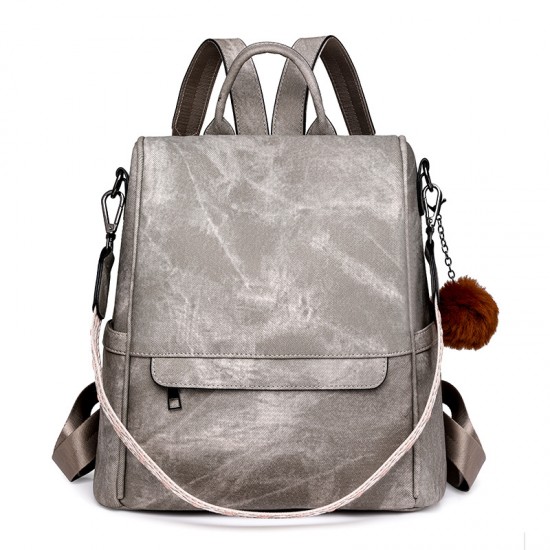 Women's school bags, cross-border PU backpacks, wholesale multifunctional backpacks