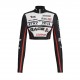 Motorcycle girl long-sleeved slimming top, racing suit, warm and comfortable motorcycle off-road riding sweatshirt jacket.