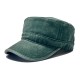 Cross-border washed cotton retro large-head circumference flat-top hat for men, outdoor hat with enlarged and darkened soft top and sun visor Cross-border washed cotton retro large-head circumference flat-top hat for men, outdoor hat with enlarged and darkened soft top and sun visor