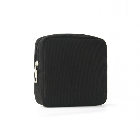 Best-selling cross-border corduroy sanitary napkin storage bag, menstrual pad and tampon portable storage bag