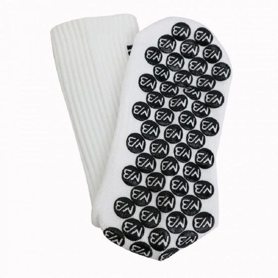 Cross-border, practical, non-slip, doped-in mid-calf socks with lettering. Thickened towel-soled, wear-resistant, breathable men's sports socks.