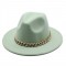 2021 Autumn/Winter British-style woolen jazz hat for men and women, European and American wide-brimmed hat, fashionable wide-brimmed felt hat