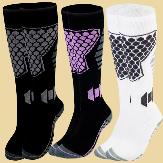 Professional ski socks, thickened wool socks, men's and women's long-top warm socks with towel soles, children's snow sports socks, basketball Professional ski socks, thickened wool socks, men's and women's long-top warm socks with towel soles, children's snow sports socks, basketball
