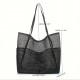 Amazon mesh single-shoulder tote bag, men's and women's beach bag, toiletry and swimwear storage bag Amazon mesh single-shoulder tote bag, men's and women's beach bag, toiletry and swimwear storage bag