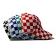 Cross-border new sports baseball cap, a stylish, unisex checkerboard peaked cap, a trendy outdoor sun protection hat.