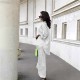 New women's suit, high-end, elegant, slim-fitting, satin long-sleeved lapel shirt, fishtail maxi skirt, two-piece set. New women's suit, high-end, elegant, slim-fitting, satin long-sleeved lapel shirt, fishtail maxi skirt, two-piece set.