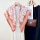 Creative and fashionable printed 90cm square scarf, Korean-style professional scarf, spring and summer women's travel outfit, stylish thin silk scarf Creative and fashionable printed 90cm square scarf, Korean-style professional scarf, spring and summer women's travel outfit, stylish thin silk scarf