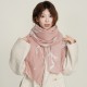 Cross-border bow-knot imitation cashmere warm scarves for women, high-end designer shawls for office wear in winter Cross-border bow-knot imitation cashmere warm scarves for women, high-end designer shawls for office wear in winter