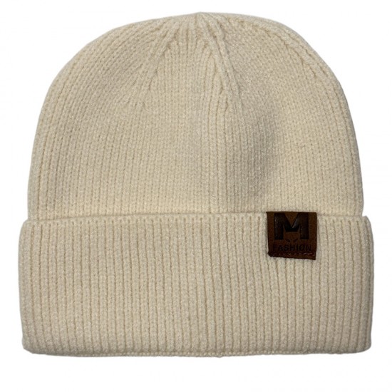 Foreign trade beanie, men's winter cold-resistant warm lettered knitted hat, fashionable and casual face-flattering small hat for women, autumn and winter trend.