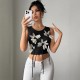 European and American cross-border printed sleeveless skirt, 2025 summer new casual, fashionable, busty, strappy dress