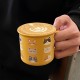 Mangmang Grocery Store Cute Cartoon KT Ceramic Absorbent Coasters, Fruit and Cat Round Insulated Coaster Gift