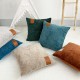 Nordic ins chenille leather label solid color pillowcase for B&B and hotel rooms, living room sofa and bed cushions. Nordic ins chenille leather label solid color pillowcase for B&B and hotel rooms, living room sofa and bed cushions.