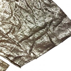 2025 spring new metallic elastic high-waisted, slim-fitting wide-leg straight-leg trousers.