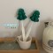 Cartoon Christmas tree cup brush, creative retractable pine sponge long-handled cup brush, bottle brush, convenient and hangable for home use.