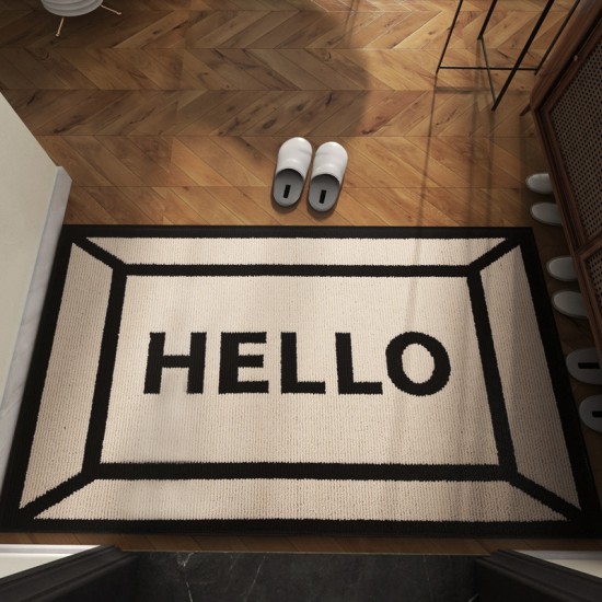 Cross-border flocked absorbent bathroom non-slip floor mats for entryways, bedrooms, and balconies, Mediterranean style Cross-border flocked absorbent bathroom non-slip floor mats for entryways, bedrooms, and balconies, Mediterranean style
