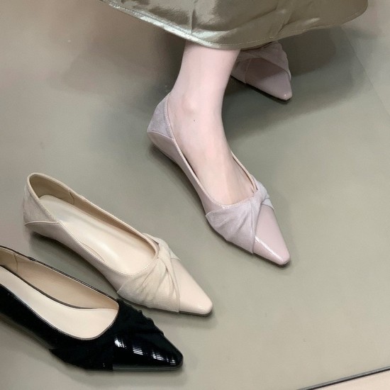 2025 new French design and elegant style Women's flat-toe shoes, gentle patchwork commuter shoes; French-style flat-toe slip-on slip-on mules for summer women; open-toe platform sandals for women, 2024 new summer high-heeled, thick-heeled, fairy-style Rom 2025 new French design and elegant style Women's flat-toe shoes, gentle patchwork commuter shoes; French-style flat-toe slip-on slip-on mules for summer women; open-toe platform sandals for women, 2024 new summer high-heeled, thick-heeled, fairy-style Rom