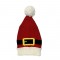 Christmas hat with pom-pom, Santa Claus belt hat, knitted wool hat, Christmas party accessory, women's pullover hat