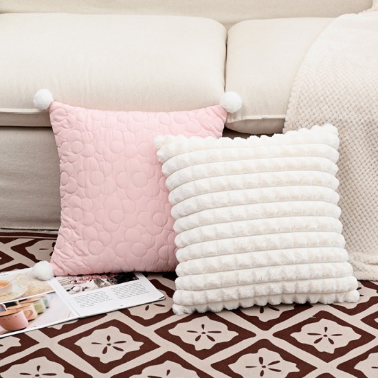Nordic style INS corduroy sofa cushion set, bay window cushions, light luxury sofa backrest lumbar support pillows Nordic style INS corduroy sofa cushion set, bay window cushions, light luxury sofa backrest lumbar support pillows