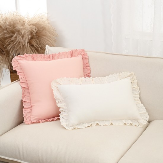 Cross-border ins, American pastoral pillowcases, lumbar support for living room sofas, embroidered lace lumbar support cushions Cross-border ins, American pastoral pillowcases, lumbar support for living room sofas, embroidered lace lumbar support cushions