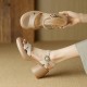 Waterproof nude high heels for women, 2025 new style, retro square-toed, open-toed sandals. Waterproof nude high heels for women, 2025 new style, retro square-toed, open-toed sandals.