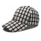 Foreign trade cross-border hat wholesale fashionable plaid baseball caps for women, outdoor sun protection, sun visor, hardtop baseball caps for men, casual wear.