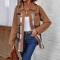Foreign Trade European and American Fashion Lapel Plaid Long Sleeve Jacket: 2025 Autumn and Winter Women's Single-Breasted Versatile Casual Jacket